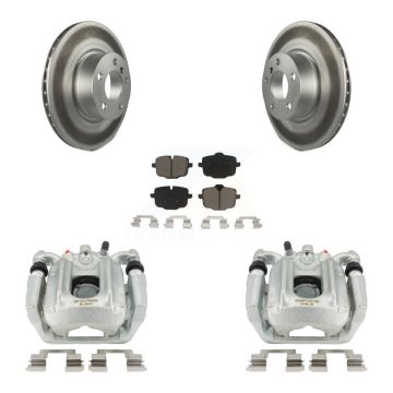 Rear Disc Brake Caliper Coated Rotors And Ceramic Pads Kit For 2012 BMW X3 From 10 11 KCG-100313C
