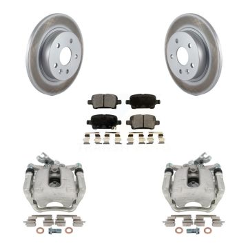Rear Disc Brake Caliper Coated Rotors And Ceramic Pads Kit For Chevrolet Cruze KCG-100313T