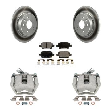 Rear Disc Brake Caliper Coated Rotors And Ceramic Pads Kit For Chevrolet Cruze KCG-100314T