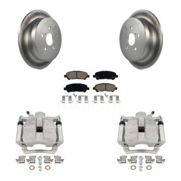 Rear Disc Brake Caliper Coated Rotors And Ceramic Pads Kit For Toyota Highlander KCG-100324C