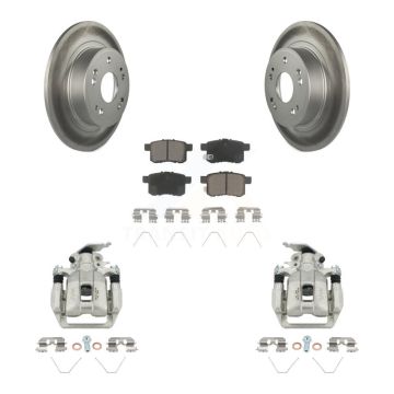 Rear Disc Brake Caliper Coated Rotors And Ceramic Pads Kit For Honda Accord KCG-100328C