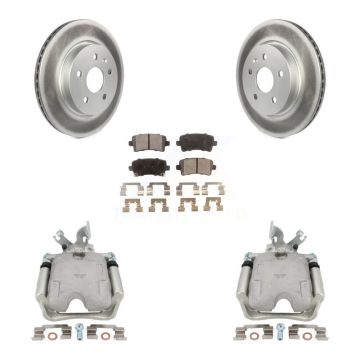 Rear Disc Brake Caliper Coated Rotors And Ceramic Pads Kit For Buick LaCrosse Allure KCG-100333T