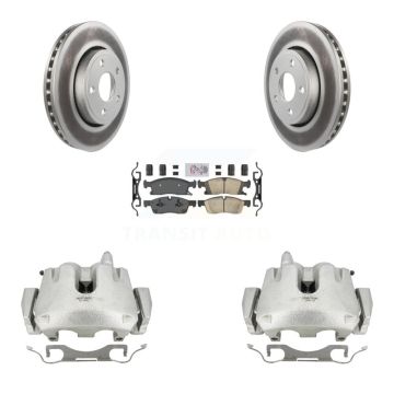 Front Brake Caliper Coat Rotor And Ceramic Pad Kit For Jeep Grand Cherokee Dodge Durango KCG-100380N
