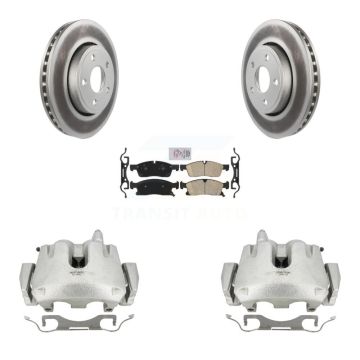 Front Brake Caliper Coat Rotor And Ceramic Pad Kit For Jeep Grand Cherokee Dodge Durango KCG-100383N