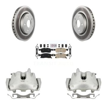 Front Brake Caliper Coat Rotor And Ceramic Pad Kit For Jeep Grand Cherokee Dodge Durango KCG-100384N