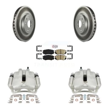 Front Brake Caliper Coat Rotors Ceramic Pad Kit For Chevrolet Equinox GMC Terrain Malibu KCG-100421N