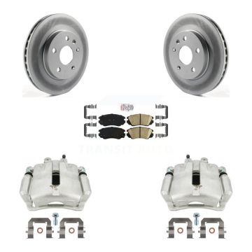 Front Brake Caliper Coat Rotor Ceramic Pad Kit For Chevrolet Malibu Buick Regal LaCrosse KCG-100425N