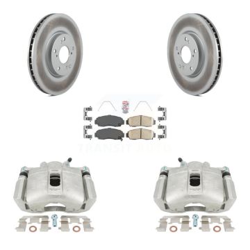 Front Brake Caliper Coat Rotor Ceramic Pad Kit For 04-05 Acura TL Automatic transmission KCG-100446N