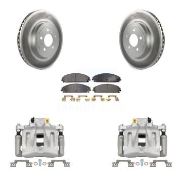 Front Brake Caliper Coat Rotor And Ceramic Pad Kit For Chrysler 300 Dodge Charger Magnum KCG-100451T