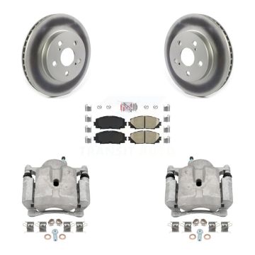 Front Disc Brake Caliper Coated Rotor And Ceramic Pad Kit For Toyota Corolla Prius Prime KCG-100462N