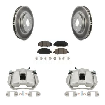 Front Disc Brake Caliper Coated Rotors And Ceramic Pads Kit For Honda Accord KCG-100464C