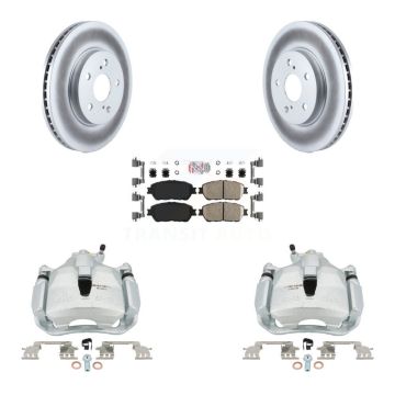 Front Brake Caliper Coat Rotor And Ceramic Pad Kit For Toyota Sienna Camry Solara Avalon KCG-100465N