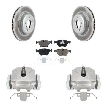 Front Disc Brake Caliper Coated Rotors And Ceramic Pads Kit For BMW 528i xDrive KCG-100466C