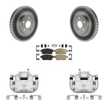 Front Brake Caliper Coat Rotor Ceramic Pad Kit For 2013-2017 Chevrolet Trax Buick Encore KCG-100475N