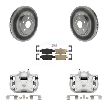 Front Brake Caliper Coat Rotor Ceramic Pad Kit For 2013-2017 Chevrolet Trax Buick Encore KCG-100476N