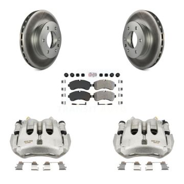 Front Brake Caliper Coat Rotor And Semi-Metallic Pad Kit For Sprinter 3500 Mercedes-Benz KCG-100479N