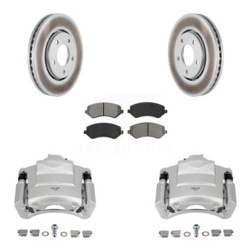 Front Brake Caliper Coat Rotors Semi-Metallic Pad Kit For Dodge Caravan Grand Chrysler & KCG-100479S