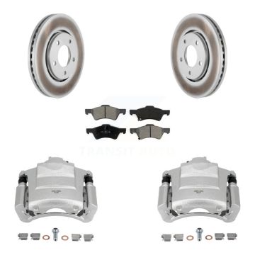 Front Brake Caliper Coat Rotors Semi-Metallic Pad Kit For 04 Dodge Caravan From 12 01 03 KCG-100480S