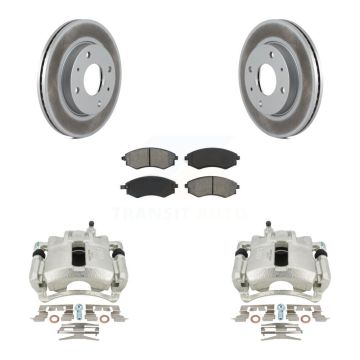 Front Brake Caliper Coat Rotors Semi-Metallic Pad Kit For 02 Hyundai Elantra To 10 31 01 KCG-100484S