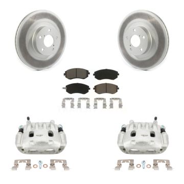 Front Brake Caliper Coat Rotors Ceramic Pad Kit For Subaru Outback Forester Impreza Baja KCG-100489C