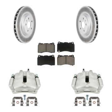 Front Brake Caliper Coat Rotor Ceramic Pad Kit For Buick Regal 2.4L With Brembo Calipers KCG-100494C