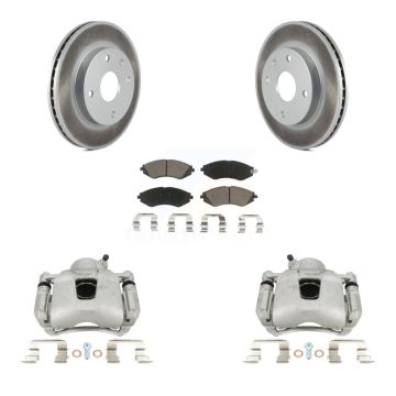 Front Brake Caliper Coat Rotor & Ceramic Pad Kit For Chevrolet Optra Suzuki Forenza Reno KCG-100498C