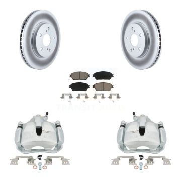 Front Brake Caliper Coat Rotor And Ceramic Pad Kit For Toyota Sienna Camry Solara Avalon KCG-100518C