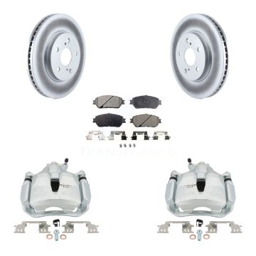 Front Brake Caliper Coat Rotor And Ceramic Pad Kit For Toyota Sienna Camry Solara Avalon KCG-100525T