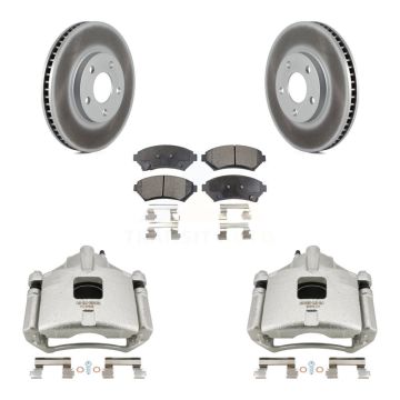 Front Brake Caliper Coat Rotors Ceramic Pad Kit For Chevrolet Impala Buick LeSabre Monte KCG-100528T