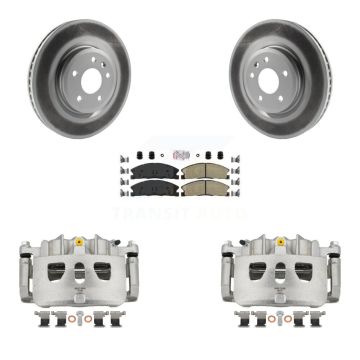 Front Brake Caliper Coat Rotors Ceramic Pad Kit For Ford Explorer With Heavy Duty Brakes KCG-100552N