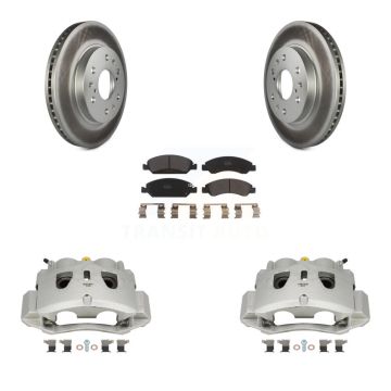 Front Brake Caliper Coat Rotor Semi-Metallic Pad Kit For 2016-2019 Chevrolet Suburban HD KCG-100558P