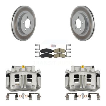 Front Brake Caliper Coat Rotor And Ceramic Pad Kit For Ford Explorer Mercury Mountaineer KCG-100563N