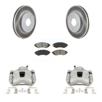 Front Brake Caliper Coat Rotors Semi-Metallic Pad Kit For Chevrolet Optra Suzuki Forenza KCG-100566S