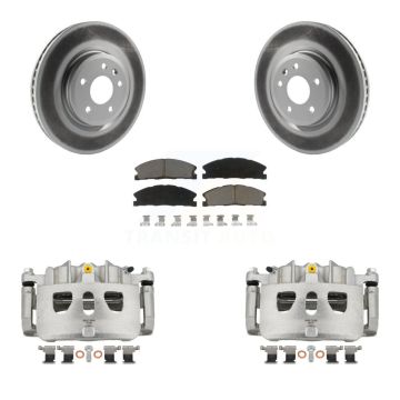 Front Brake Caliper Coat Rotors Ceramic Pad Kit For Ford Explorer With Heavy Duty Brakes KCG-100569C