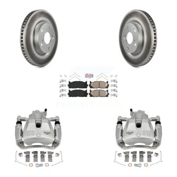 Front Disc Brake Caliper Coat Rotors Ceramic Pad Kit For Toyota Camry Lexus ES350 Avalon KCG-100575N