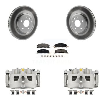 Front Brake Caliper Coat Rotors Ceramic Pad Kit For Ford Explorer With Heavy Duty Brakes KCG-100579T