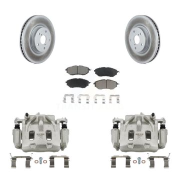 Front Brake Caliper Coat Rotors Ceramic Pad Kit For Subaru Outback WRX Legacy Tribeca B9 KCG-100587C
