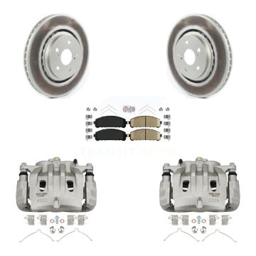 Front Disc Brake Caliper Coat Rotors & Ceramic Pad Kit For 2022 Lexus NX350h NX350 NX250 KCG-100590N