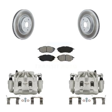 Front Brake Caliper Coat Rotors & Semi-Metallic Pad Kit For Subaru Outback WRX Legacy B9 KCG-100592S
