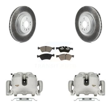 Front Disc Brake Caliper Coated Rotors And Ceramic Pads Kit For Mercedes-Benz ML350 R350 KCG-100593C