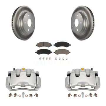 Front Disc Brake Caliper Coated Rotors And Ceramic Pads Kit For Ram 1500 Classic Dodge KCG-100603C
