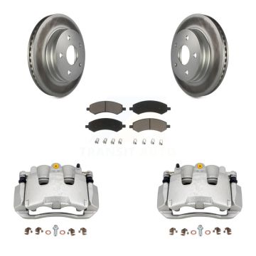 Front Disc Brake Caliper Coat Rotor And Ceramic Pad Kit For Chrysler Aspen Dodge Durango KCG-100605C