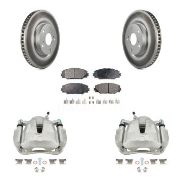 Front Brake Caliper Coat Rotor Ceramic Pad Kit For Toyota RAV4 Matrix Pontiac Vibe Scion KCG-100606T