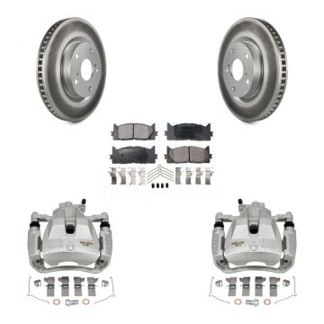 Front Disc Brake Caliper Coat Rotors Ceramic Pad Kit For Toyota Camry Lexus ES350 Avalon KCG-100607T