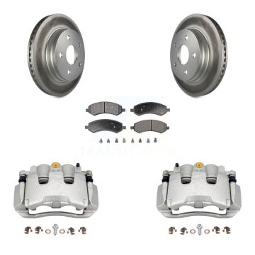 Front Disc Brake Caliper Coat Rotor And Ceramic Pad Kit For Chrysler Aspen Dodge Durango KCG-100616T