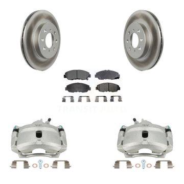 Front Disc Brake Caliper Coat Rotor And Ceramic Pad Kit For Honda Civic Acura EL Insight KCG-100623T