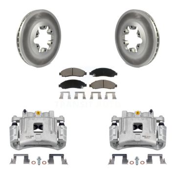 Front Brake Caliper Coat Rotor & Ceramic Pad Kit For Chevrolet Colorado GMC Canyon Isuzu KCG-100626C