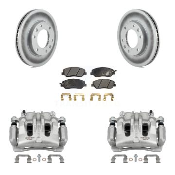 Front Disc Brake Caliper Coat Rotor And Ceramic Pad Kit For Kia Sedona Hyundai Entourage KCG-100636T