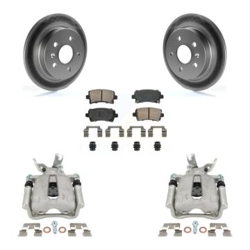 Rear Disc Brake Caliper Coated Rotors And Ceramic Pads Kit For Chevrolet Malibu Limited KCG-100644N