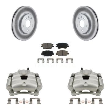 Front Disc Brake Caliper Coat Rotor And Ceramic Pad Kit For Chevrolet Cruze Bolt EV Volt KCG-100687C